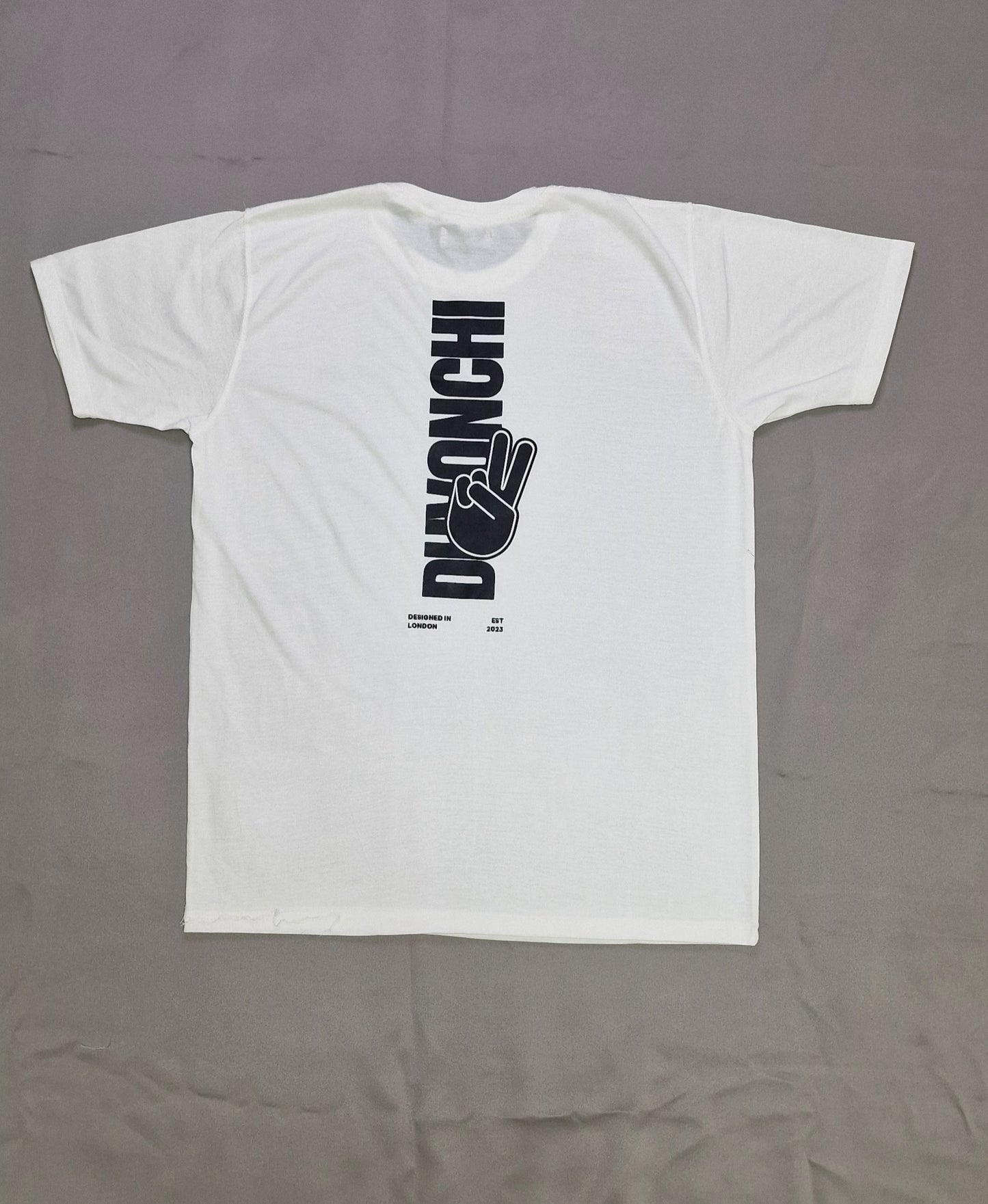 Duvonchi White 'PEACE' T-shirt