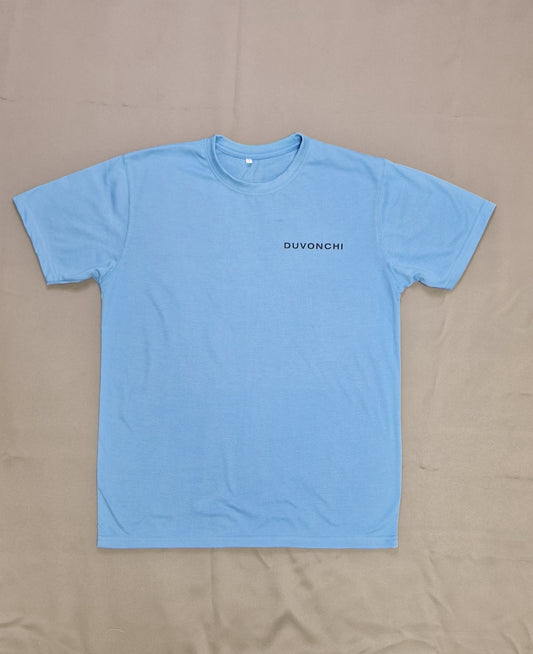 Duvonchi light blue 'PEACE' T-shirt