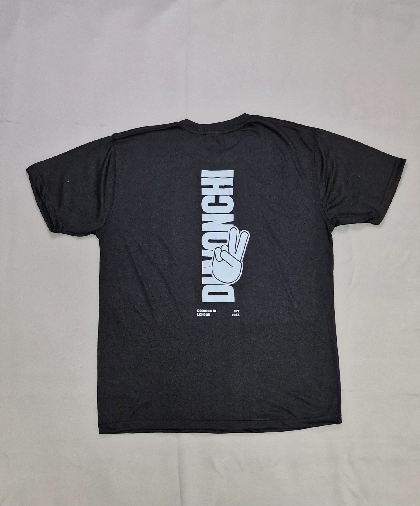 Duvonchi Black 'PEACE' T-shirt