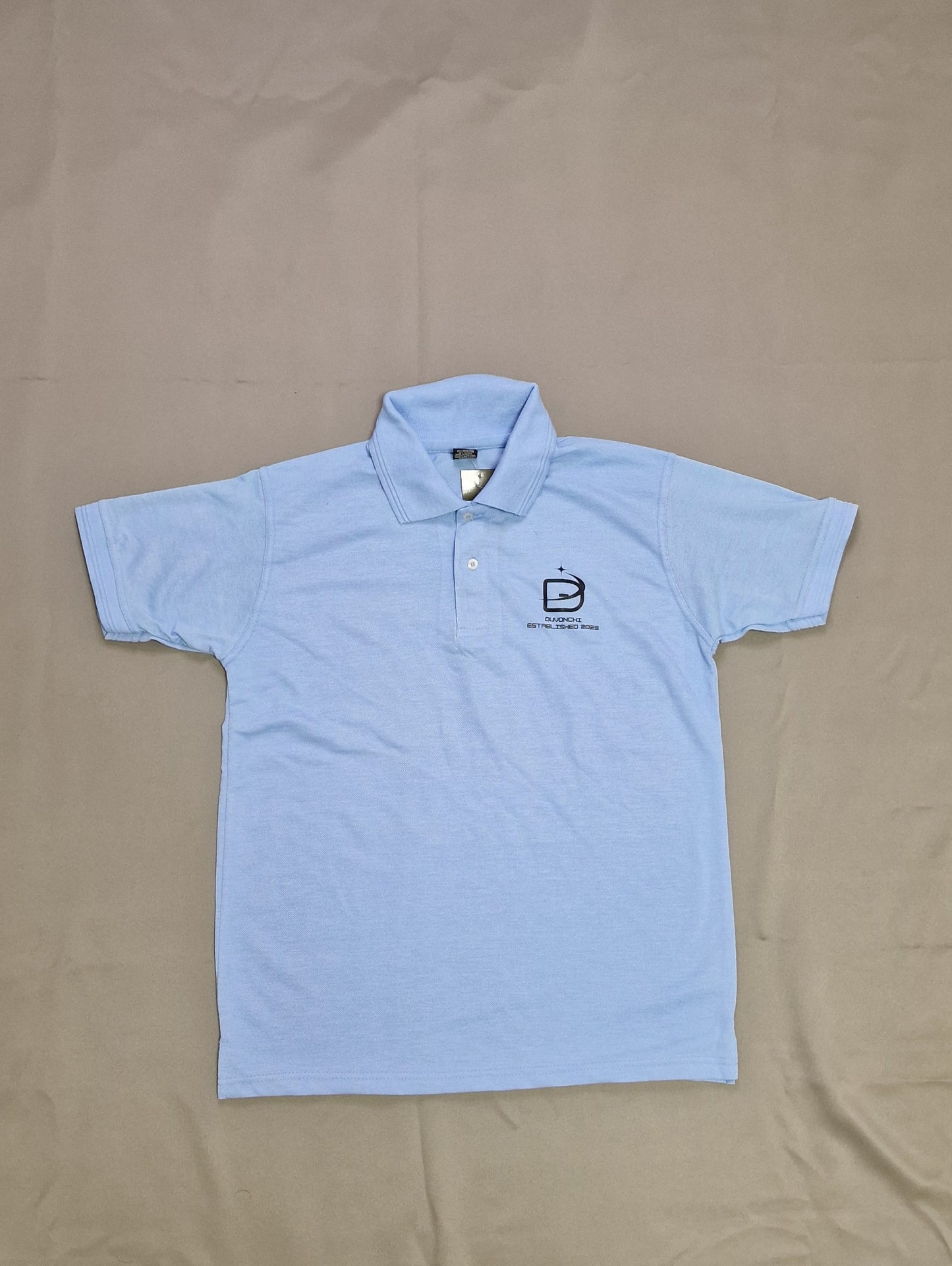 Duvonchi light blue polo T-shirt