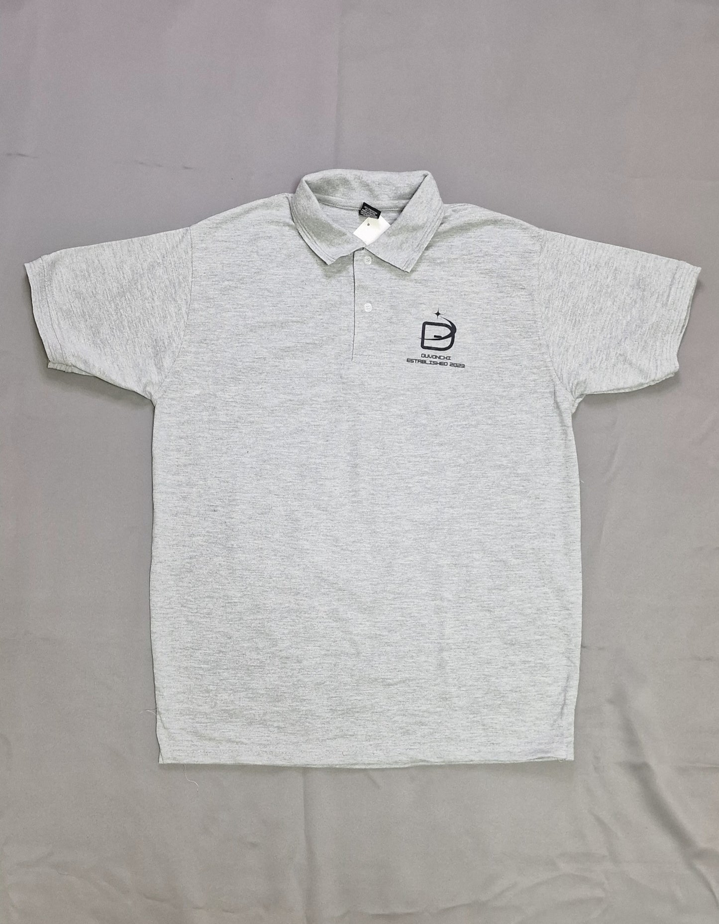 Duvonchi light grey polo T-shirt