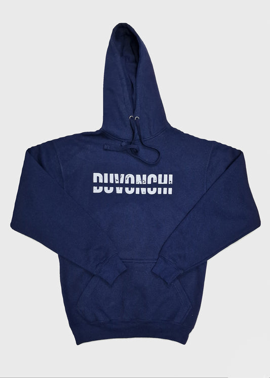 Duvonchi Navy Blue 'solid line' Hoodie