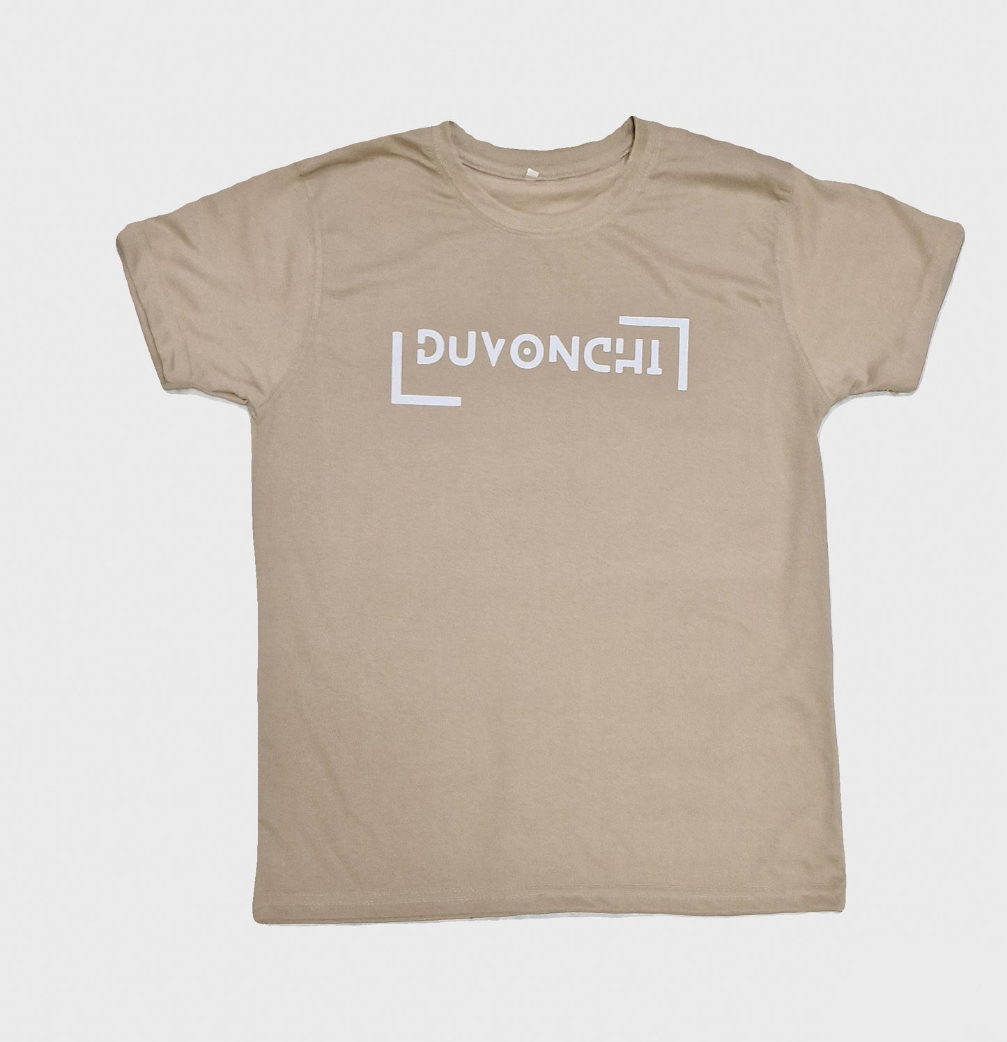 Duvonchi Beige 'frame style' T-shirts
