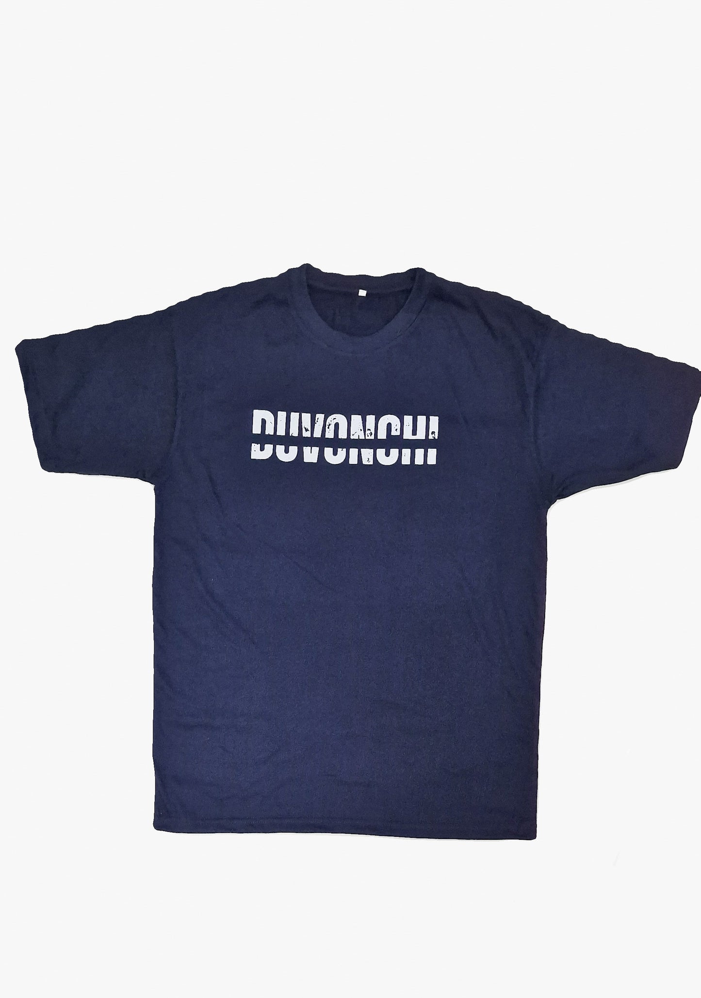 Duvonchi Navy Blue 'Solid line' T shirt