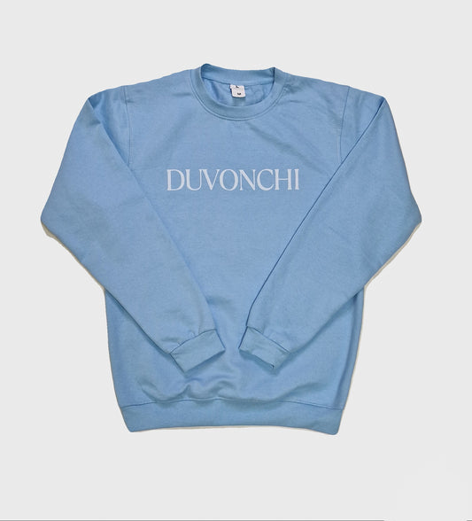 DUVONCHI light blue sweatshirt